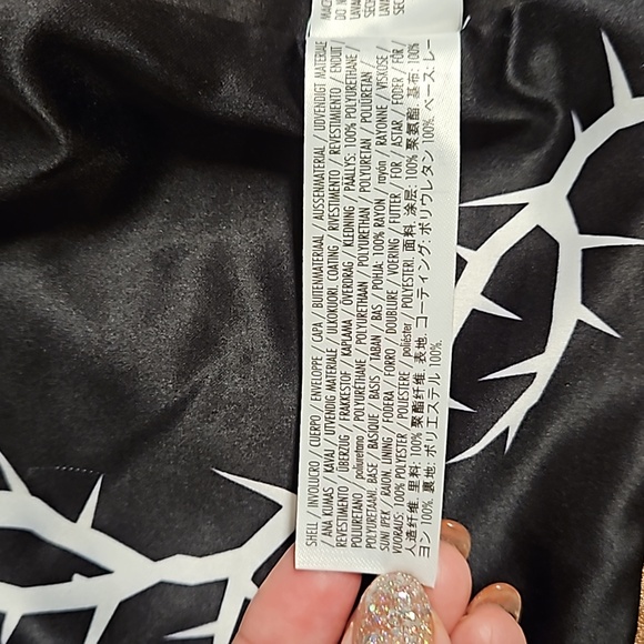 DISNEY Maleficent Sleeping Beauty rose gold faux leather jacket Med.see photos - Picture 10 of 16